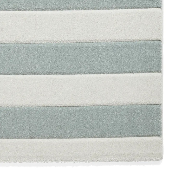 Catherine Lansfield Cove Stripe Modern Linear Sage Green Rug
