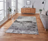 Think Rugs craft 19788 grey Grey Living Room Geometric Rug.