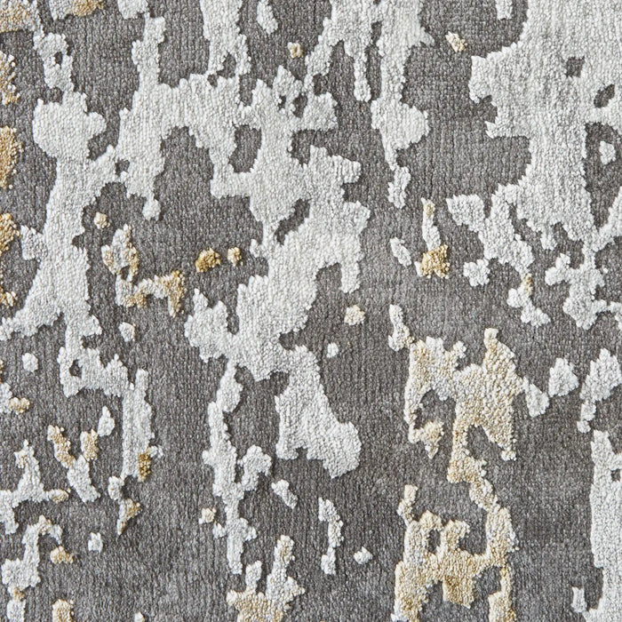 Think Rugs craft 19788 grey ochre Grey, Yellow Living Room Geometric Rug.