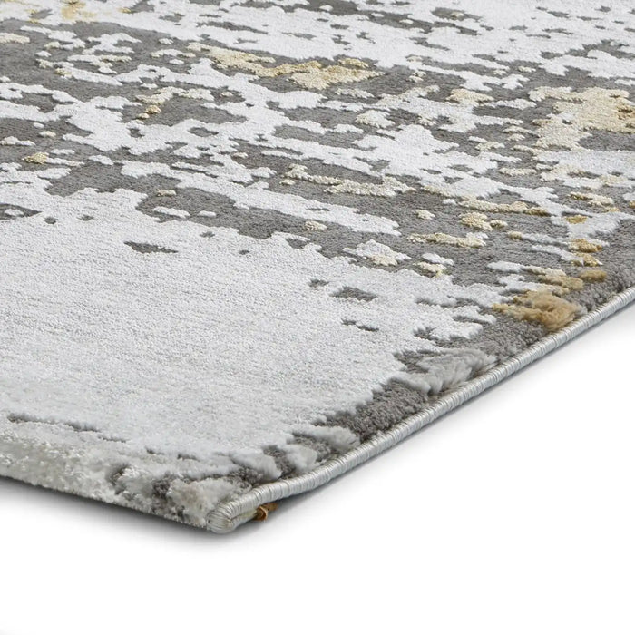 Think Rugs craft 19788 grey ochre Grey, Yellow Living Room Geometric Rug.