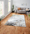 Think Rugs craft 23270 ivory gold Yellow, Ivory Living Room Geometric Rug.
