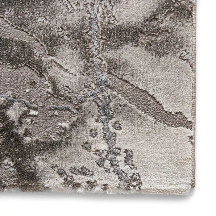 Think Rugs craft 23270 ivory silver Grey, Ivory Living Room Geometric Rug.