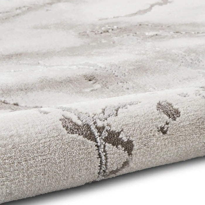 Think Rugs craft 23270 ivory silver Grey, Ivory Living Room Geometric Rug.