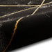 Think Rugs craft 23299 black gold Yellow, Black Living Room Geometric Rug.