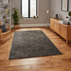 Think Rugs craft 23486 dark grey gold Grey, Yellow Living Room Geometric Rug.