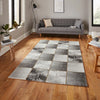 Think Rugs craft 23495 grey gold Grey, Yellow Living Room Geometric Rug.