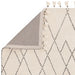 Asiatic nepal cream black linear Black, Cream Living Room Moroccan Rug.