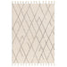 Asiatic nepal cream black linear Black, Cream Living Room Moroccan Rug.