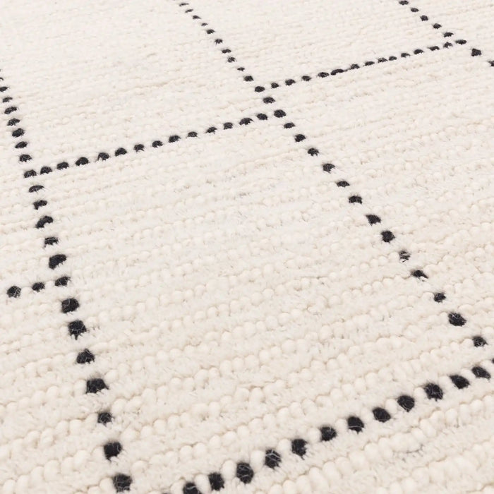 Tile Rig Nepal Cream Black Tile Rugs - Buy Cream Black Tile Rugs Online from ...