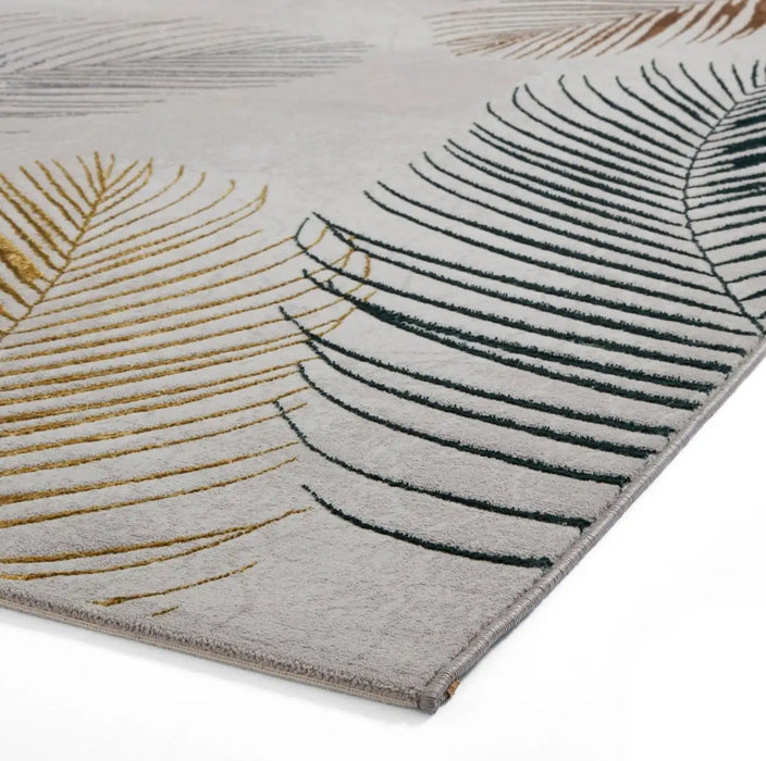 Think Rugs creation 50051 grey multi Grey, Multicoloured Living Room Floral Rug.