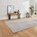 Think Rugs creation 50051 grey silver Grey Living Room Floral Rug.