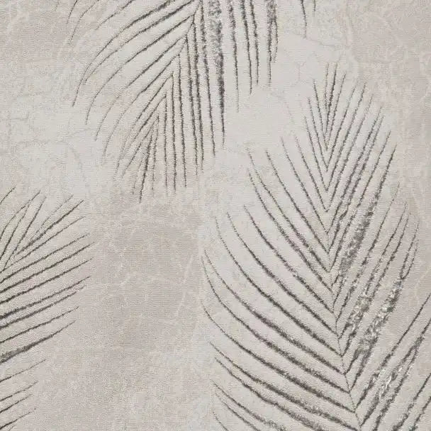 Think Rugs creation 50051 grey silver Grey Living Room Floral Rug.