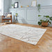 Think Rugs creation g2848 ivory gold Yellow, Ivory Living Room Floral Rug.
