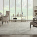 Nourison damask das06 ivory Ivory Living Room Flat Weave Rug.