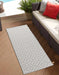Serdim Rugs sky outdoor diamond silver Grey Living Room Floral Rug.