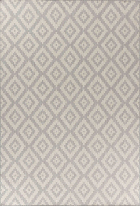 Serdim Rugs sky outdoor diamond silver Grey Living Room Floral Rug.