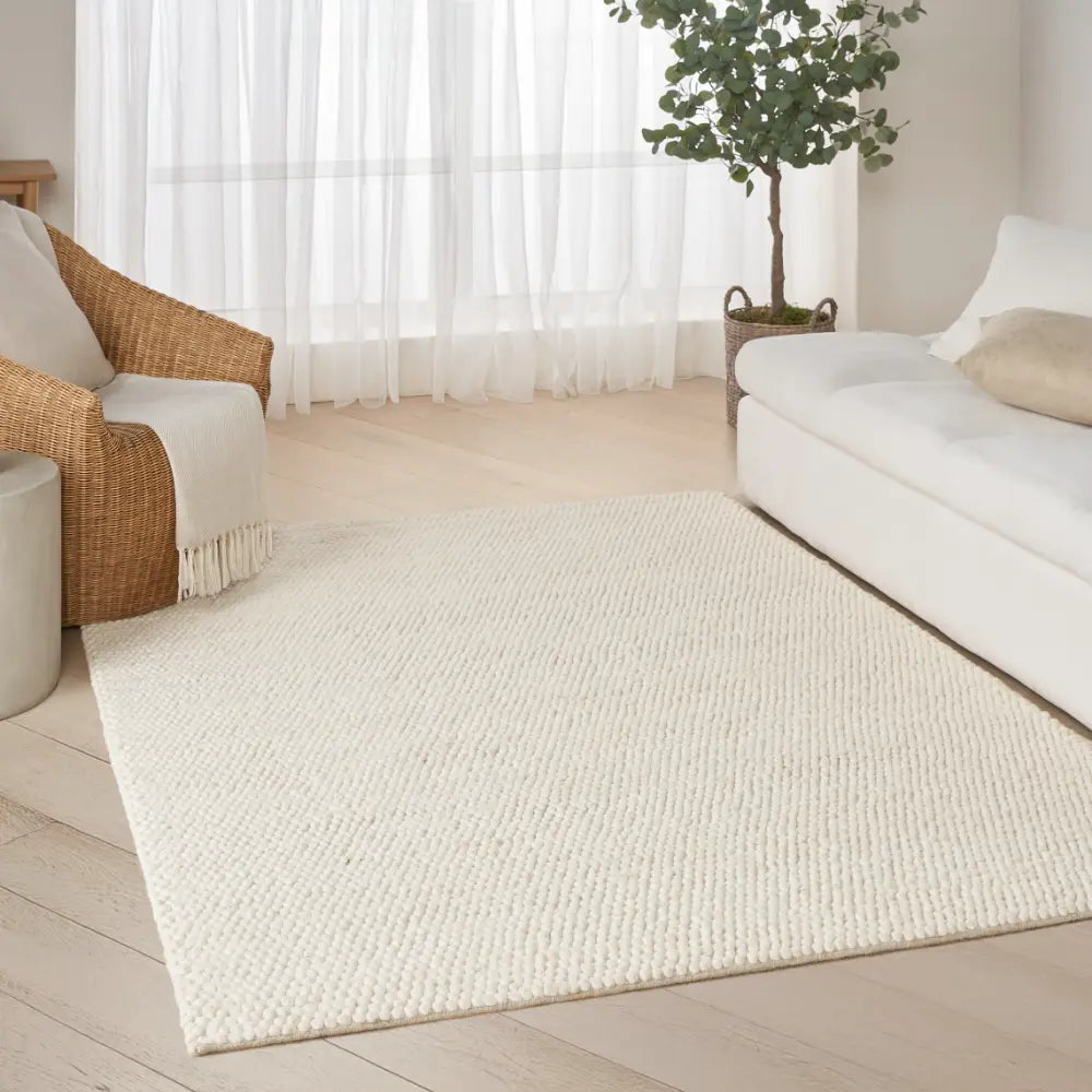 DKNY PURE KNOTS KNT01 Ivory Ivory Rug — RugsDirect Online