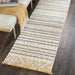 Nourison kamala ds503 yellow Yellow, Ivory Living Room Geometric Rug.