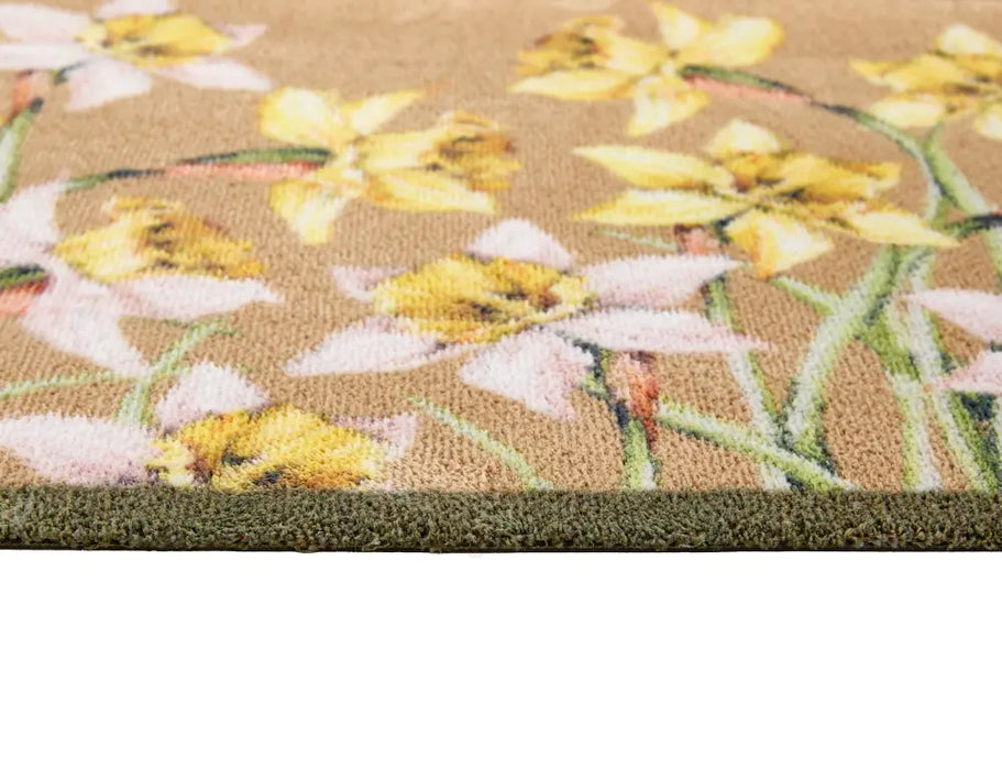 Hug Rug Washable Daffodil Blooms Multi