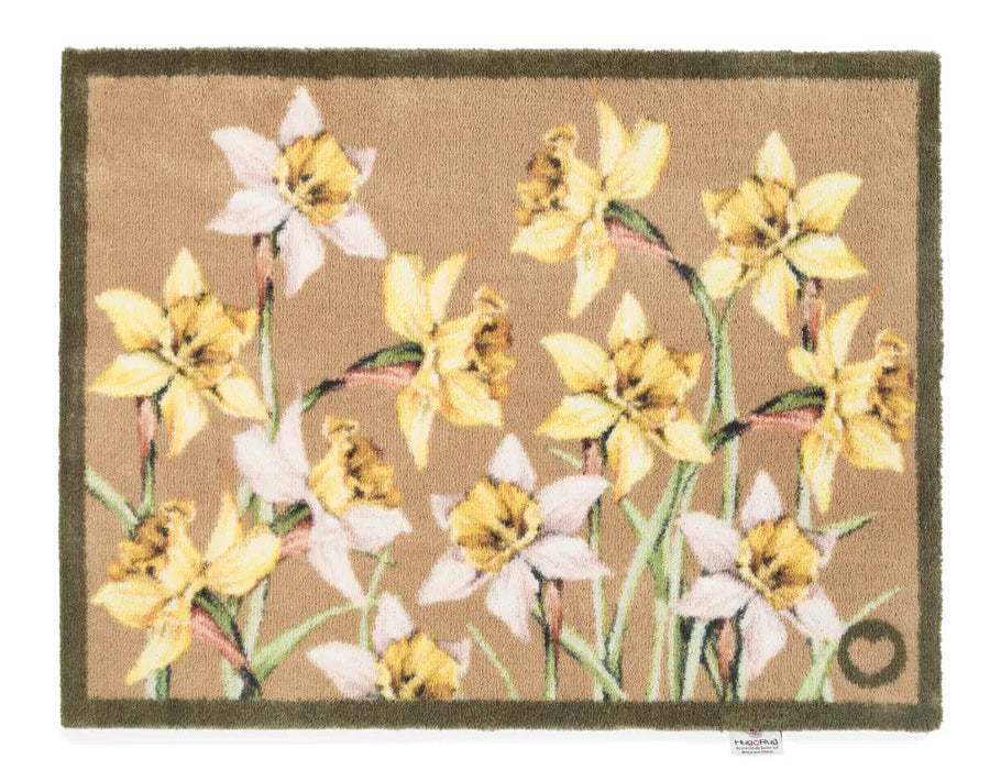 Hug Rug Washable Daffodil Blooms Multi