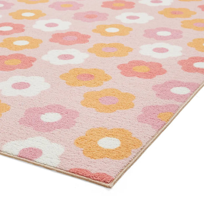 Catherine Lansfield Daisy Retro Pink - Washable