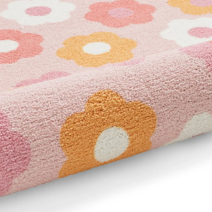 Catherine Lansfield Daisy Retro Pink - Washable