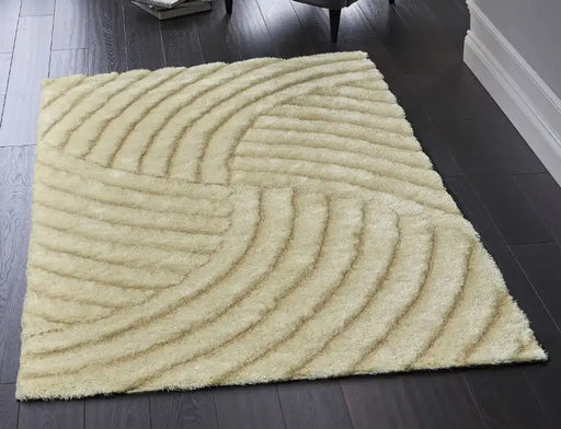 Origins dallas champagne Ivory  Shaggy Rug.