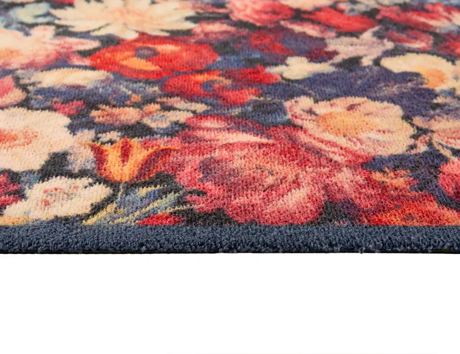 Hug Rug Washable Dark Florals Multi