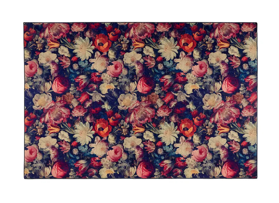 Hug Rug Eco-Washable Dark Florals