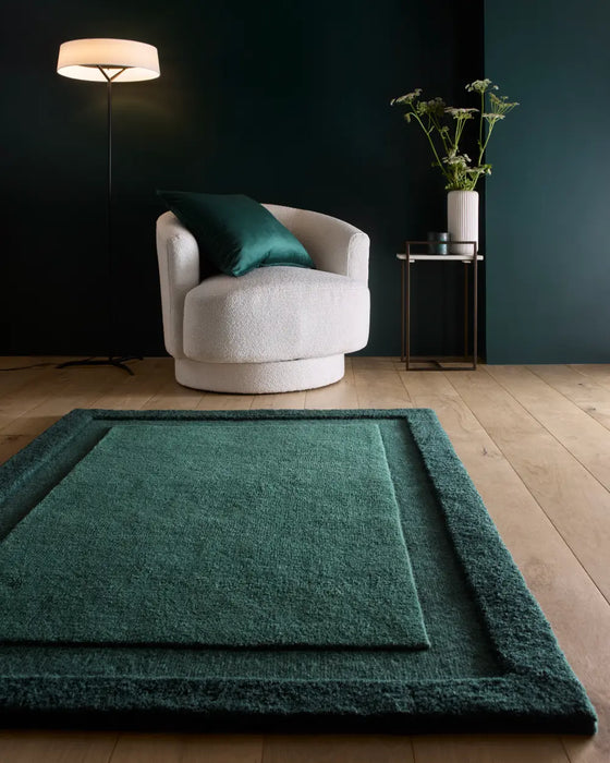 Stacked Border Dark Green