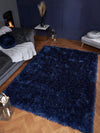 URCO dazzle urco navy Blue, Navy Living Room Shaggy Rug.