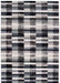 Asiatic deco graphite Grey Living Room Geometric Rug.