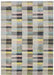 Asiatic deco pastel Multicoloured Living Room Geometric Rug.