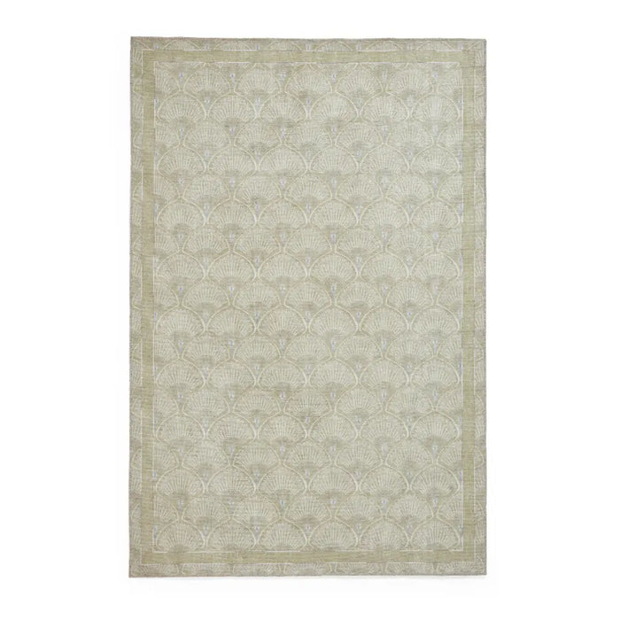 Catherine Lansfield Deco Peacock Washable Green Rug