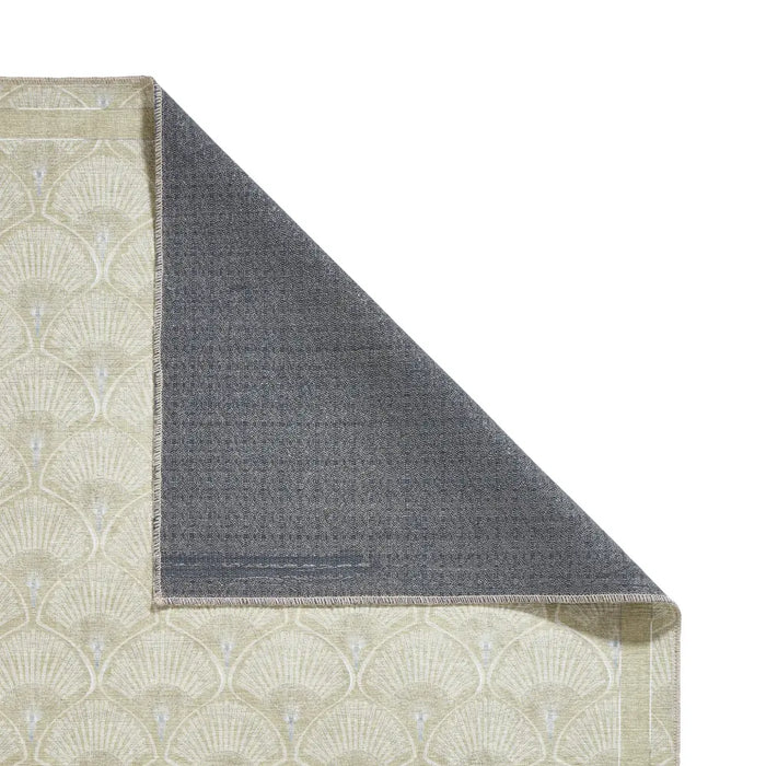 Catherine Lansfield Deco Peacock Washable Green Rug