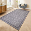 Catherine Lansfield Deco Peacock Washable Grey Rug