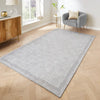 Catherine Lansfield Deco Peacock Washable Silver Rug