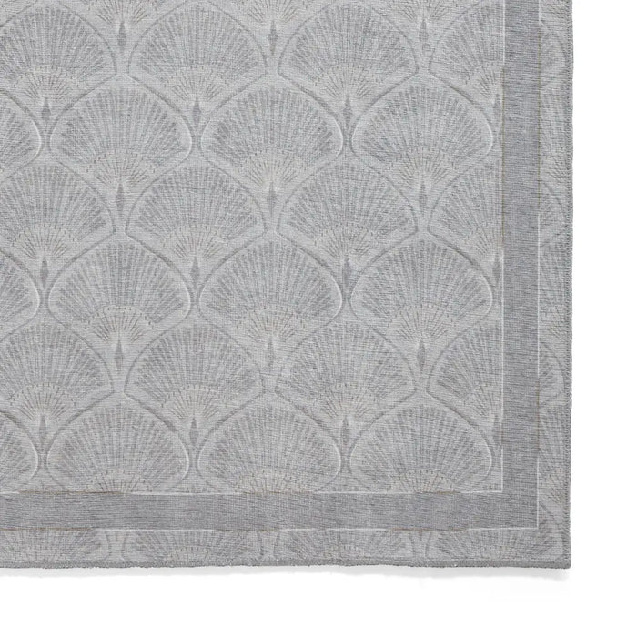 Catherine Lansfield Deco Peacock Washable Silver Rug