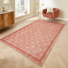 Catherine Lansfield Deco Peacock Washable Terracotta Rug