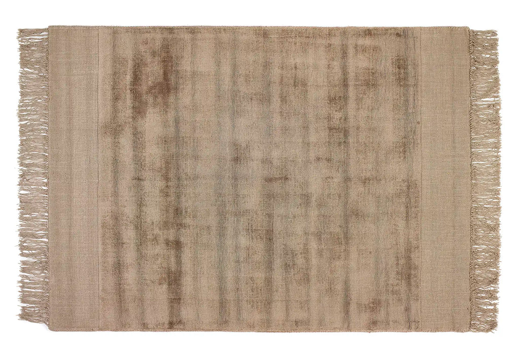 Origins delano fringe mink Brown Living Room  Rug.