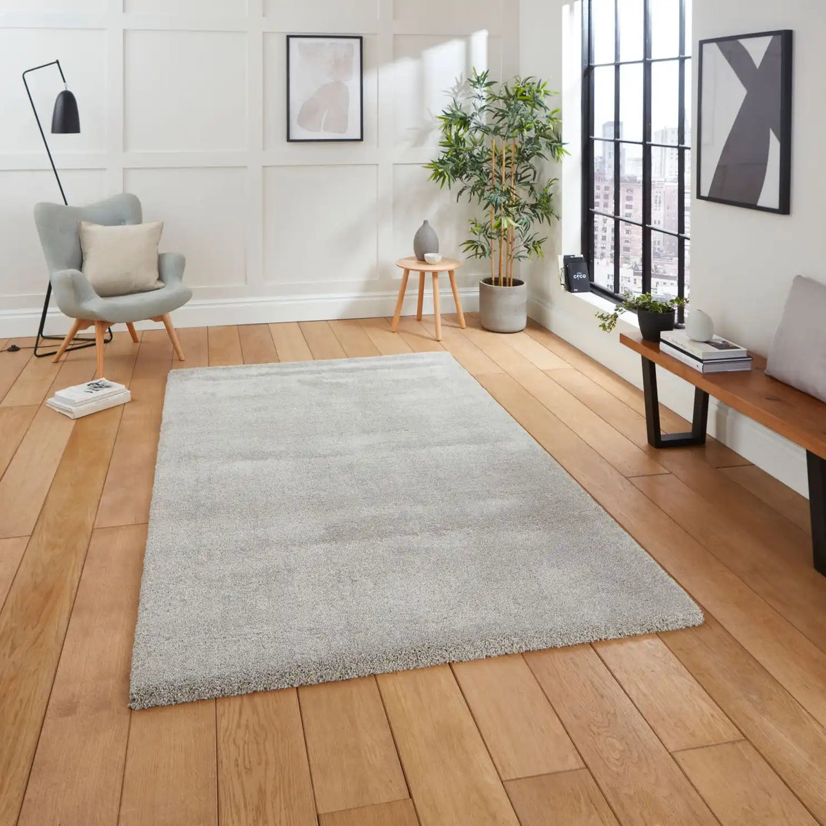 Deluxe Silver Rugs - Buy Silver Rugs Online from Rugs Direct ...