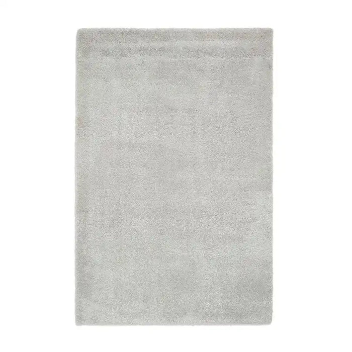 Think Rugs deluxe silver Grey Living Room Shaggy Rug.