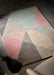 Origins design matters pink grey blue Blue, Grey, Pink Living Room Geometric Rug.