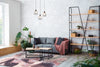 Agnella diamond wool anyl alabaster Multicoloured, Pink Living Room Moroccan Rug.