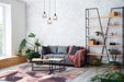 Agnella diamond wool anyl alabaster Multicoloured, Pink Living Room Moroccan Rug.