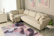 Agnella diamond wool anyl alabaster Multicoloured, Pink Living Room Moroccan Rug.