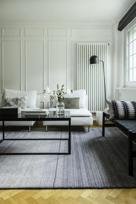 Agnella diamond wool bervely light grey Grey Living Room Moroccan Rug.