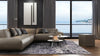 Agnella diamond wool eddie graphite Grey Living Room Moroccan Rug.
