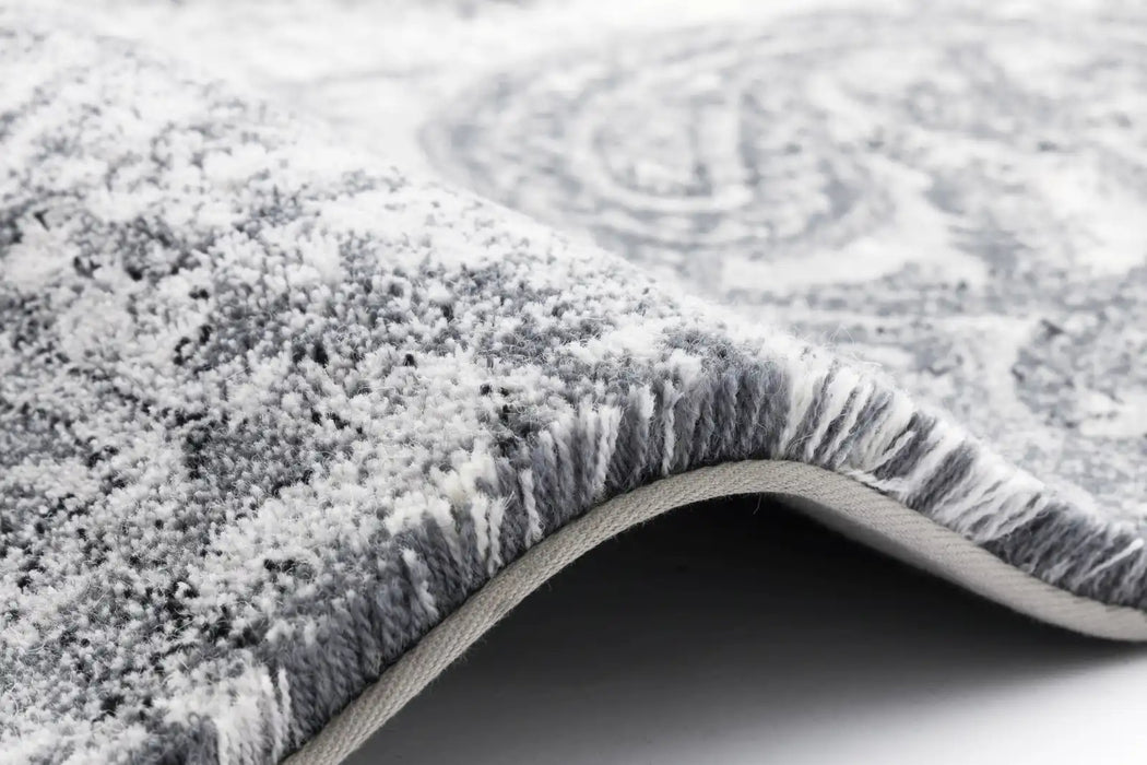 Agnella diamond wool eddie graphite Grey Living Room Moroccan Rug.