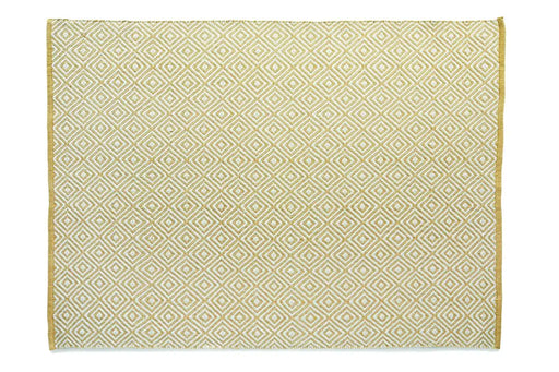 Origins hug rug woven diamond gold Yellow Living Room Flat Weave Rug.
